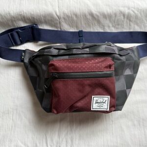 Herschel Supply Company Red and Black Belt Bag